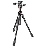 Manfrotto 290 Dual Aluminium 3-Section Tripod Kit with 804 3-Way Head