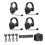 Saramonic WiTalk-WT4S 4-Person Full-Duplex 1.9GHz Wireless Single-Ear Headset Intercom System with Hard Case