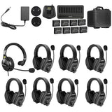 Saramonic WiTalk-WT8D 8-Person Full Duplex Wireless Intercom System with Dual-Ear Remote Headsets (1.9 GHz)