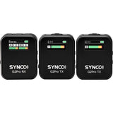 Synco WAir-G2-A2 PRO 2-Person Wireless Microphone System for Cameras and Smartphones (2.4 GHz)