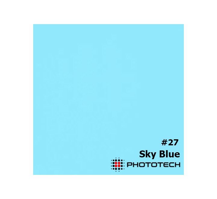 PhotoTech 180gsm seamless paper 2.7x10m Sky Blue