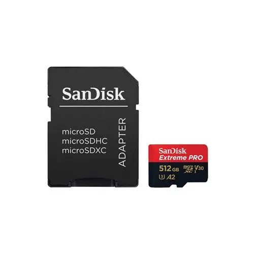 SanDisk Extreme Pro microSD UHS I Card 512GB