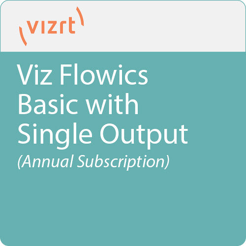 Vizrt Viz Flowics Basic with Single Output (Annual Subscription)