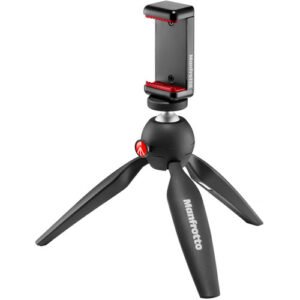 Manfrotto Mini Tripod Black with Universal Smartphone Clamp
