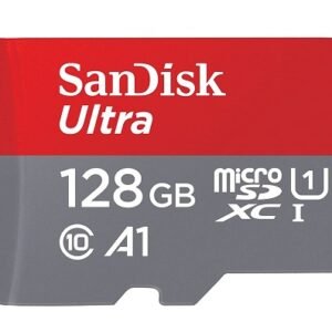 SanDisk Ultra UHS I 128GB MicroSD Card 140MB/s R, for Smartphones