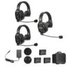 Saramonic WITALK-WT3S-1 - Systec International Trading LLC Saramonic WiTalk-WT3S 3-Person Full-Duplex 1.9GHz Wireless Single-Ear Headset Intercom System with Hard Case
