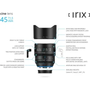 IRIX 45mm T15 Cine Lens 3 - Systec International Trading LLC
